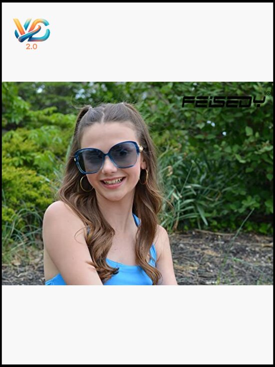 Oversized Square Sunglasses with Pearl Details Classic Polarized UV Protection main image 4
